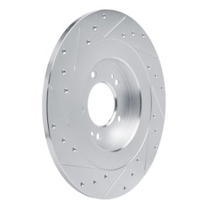 Hyundai SONATA Brake Rotor (1) - Rear Right - R1 Concepts - Drill & Slot - Silver - `21-`25